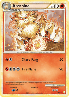 Arcanine – Rare Holo – HeartGold & SoulSilver