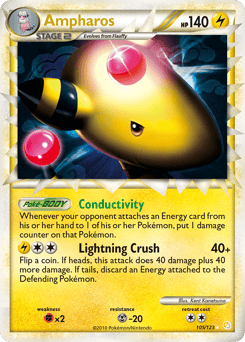 Ampharos – Rare Prime – HeartGold & SoulSilver