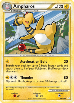 Ampharos – Rare – HeartGold & SoulSilver