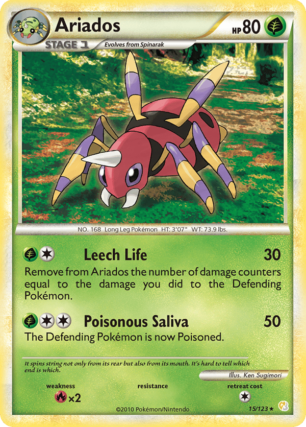Ariados – Rare – HeartGold & SoulSilver