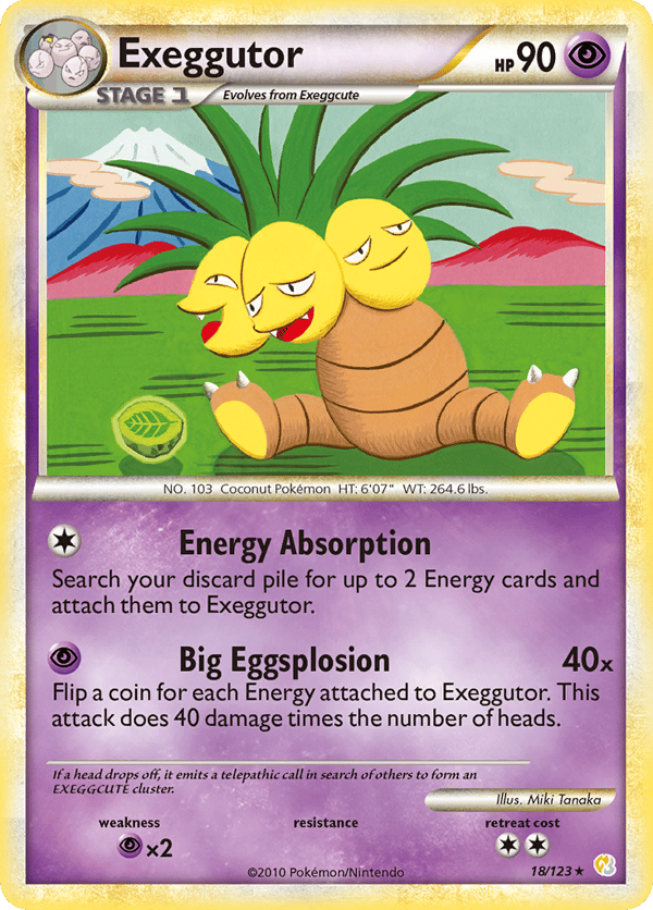 Exeggutor – Rare – HeartGold & SoulSilver