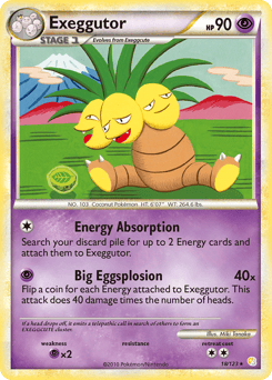 Exeggutor – Rare – HeartGold & SoulSilver