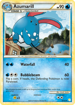 Azumarill – Rare Holo – HeartGold & SoulSilver