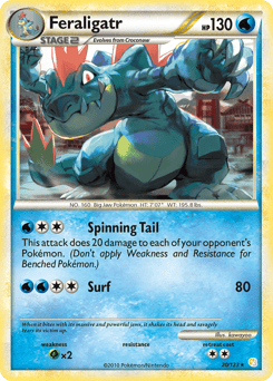 Feraligatr – Rare – HeartGold & SoulSilver