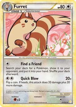 Furret – Rare – HeartGold & SoulSilver