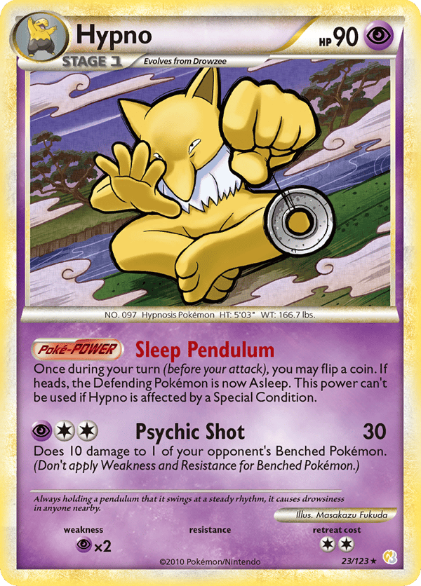 Hypno – Rare – HeartGold & SoulSilver