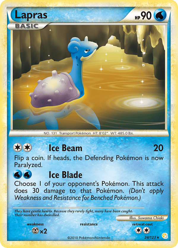 Lapras – Rare – HeartGold & SoulSilver