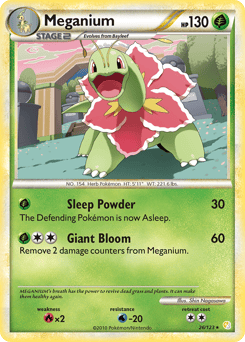 Meganium – Rare – HeartGold & SoulSilver