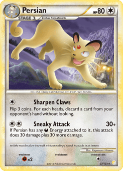 Persian – Rare – HeartGold & SoulSilver