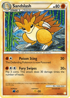 Sandslash – Rare – HeartGold & SoulSilver
