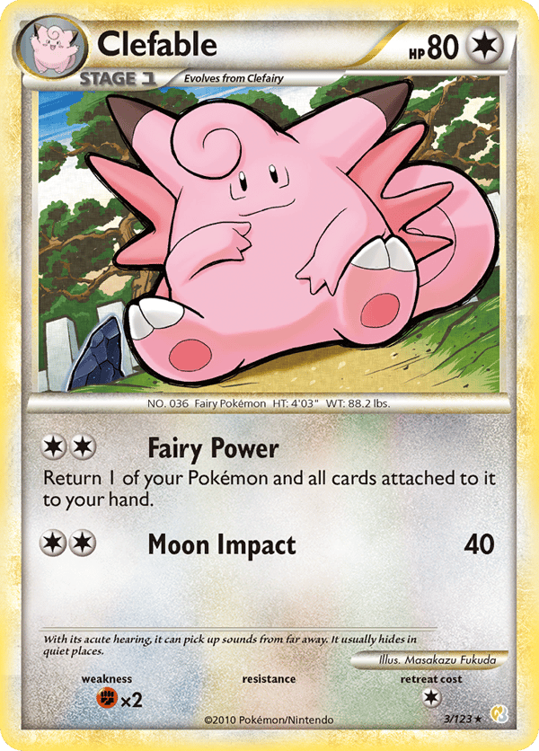 Clefable – Rare Holo – HeartGold & SoulSilver