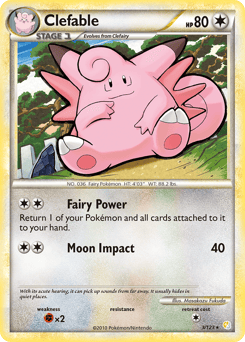 Clefable – Rare Holo – HeartGold & SoulSilver