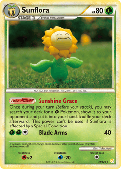 Sunflora – Rare – HeartGold & SoulSilver
