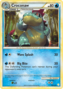 Croconaw – Uncommon – HeartGold & SoulSilver