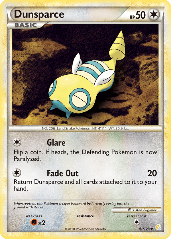 Dunsparce – Uncommon – HeartGold & SoulSilver