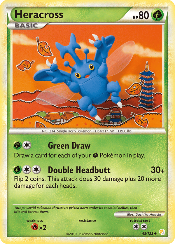 Heracross – Uncommon – HeartGold & SoulSilver