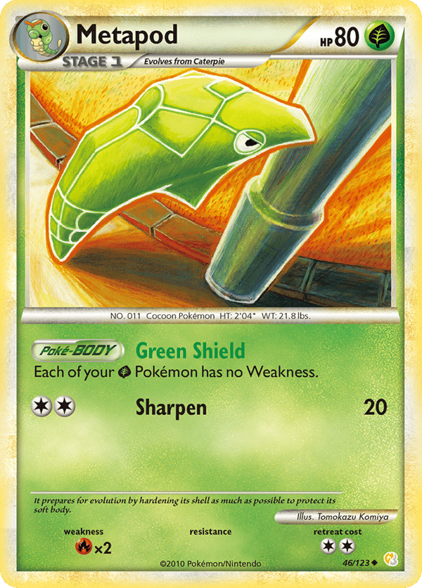 Metapod – Uncommon – HeartGold & SoulSilver