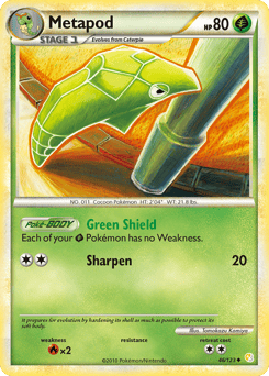 Metapod – Uncommon – HeartGold & SoulSilver