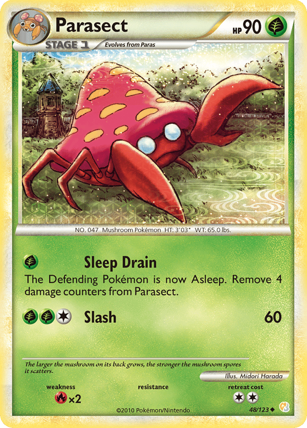 Parasect – Uncommon – HeartGold & SoulSilver