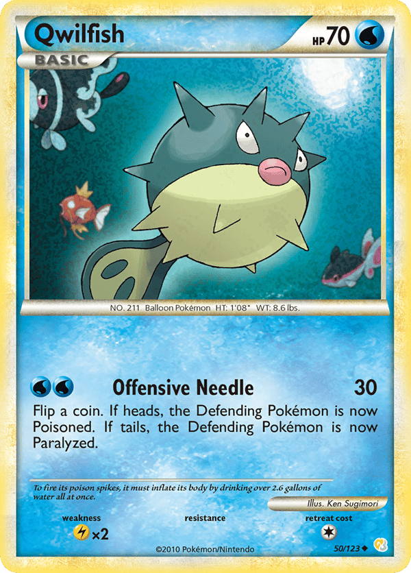 Qwilfish – Uncommon – HeartGold & SoulSilver