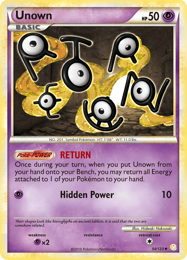 Unown – Uncommon – HeartGold & SoulSilver