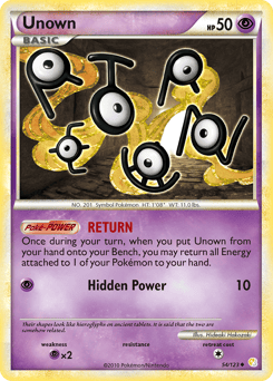 Unown – Uncommon – HeartGold & SoulSilver