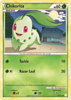 Chikorita – Common – HeartGold & SoulSilver
