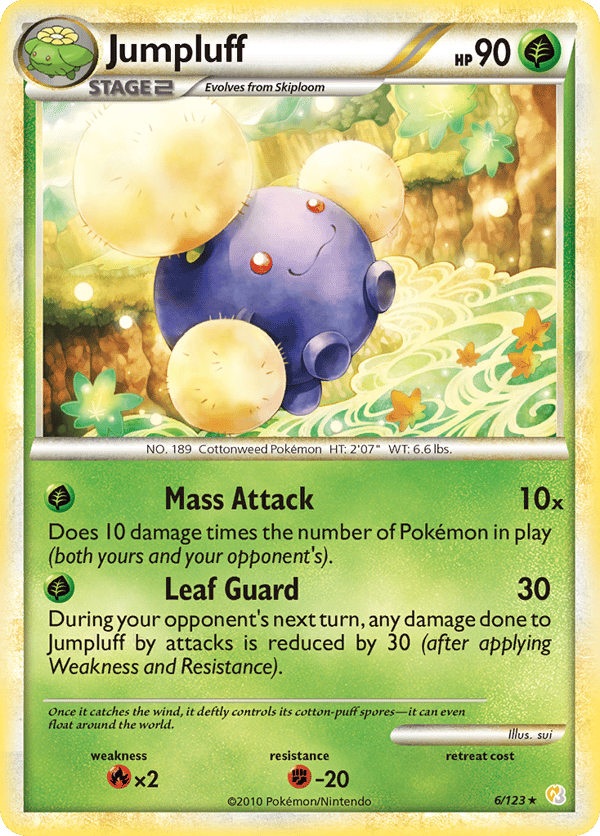 Jumpluff – Rare Holo – HeartGold & SoulSilver