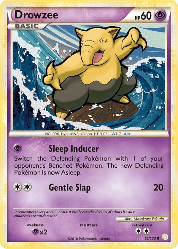 Drowzee – Common – HeartGold & SoulSilver