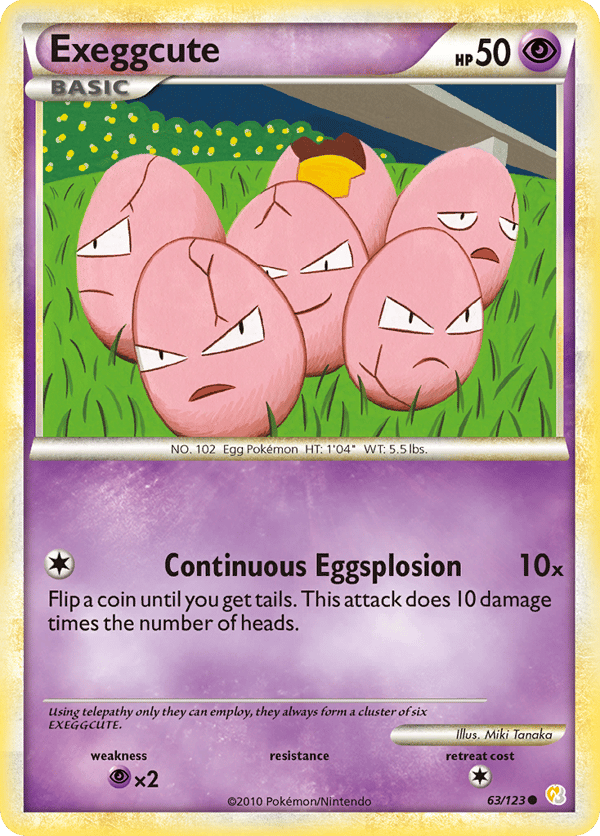 Exeggcute – Common – HeartGold & SoulSilver