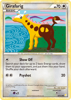 Girafarig – Common – HeartGold & SoulSilver