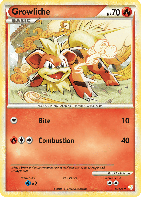 Growlithe – Common – HeartGold & SoulSilver