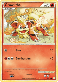 Growlithe – Common – HeartGold & SoulSilver