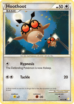 Hoothoot – Common – HeartGold & SoulSilver
