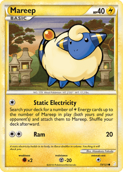 Mareep – Common – HeartGold & SoulSilver