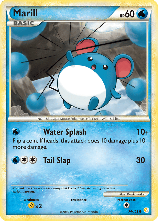 Marill – Common – HeartGold & SoulSilver