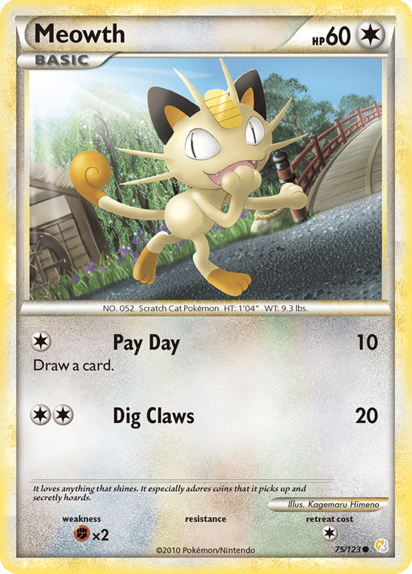 Meowth – Common – HeartGold & SoulSilver