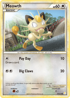Meowth – Common – HeartGold & SoulSilver