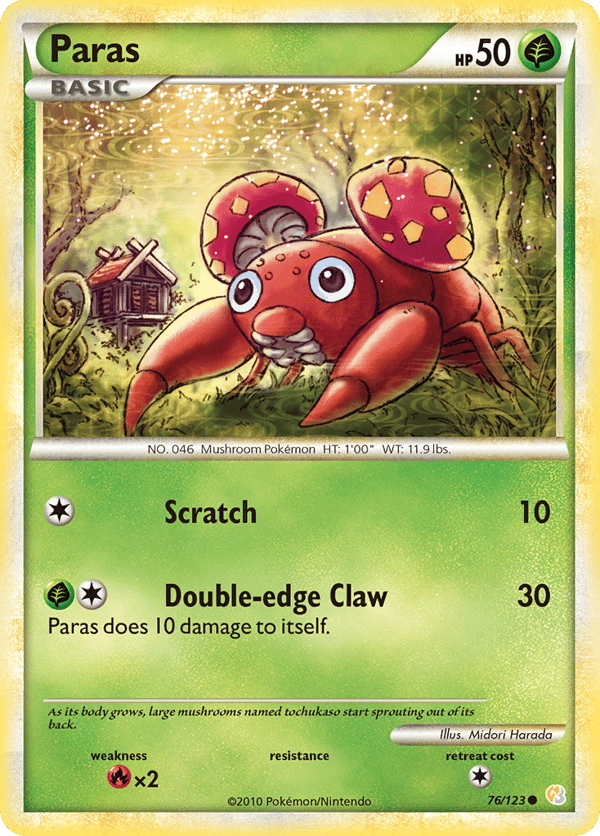 Paras – Common – HeartGold & SoulSilver