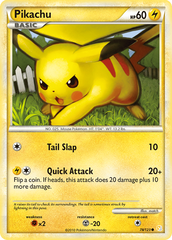 Pikachu – Common – HeartGold & SoulSilver