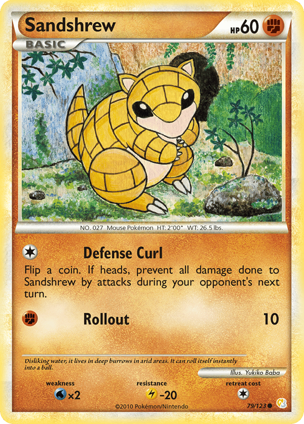 Sandshrew – Common – HeartGold & SoulSilver