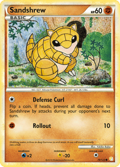 Sandshrew – Common – HeartGold & SoulSilver