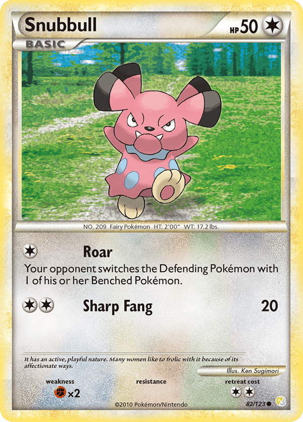 Snubbull – Common – HeartGold & SoulSilver