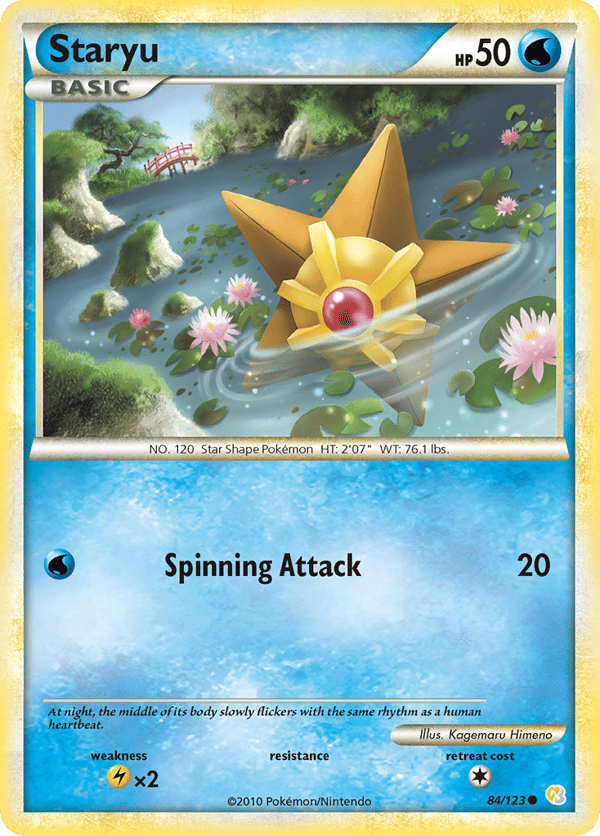 Staryu – Common – HeartGold & SoulSilver