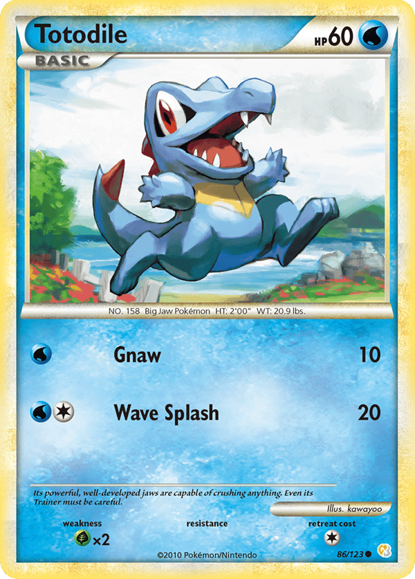 Totodile – Common – HeartGold & SoulSilver