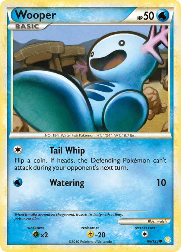 Wooper – Common – HeartGold & SoulSilver