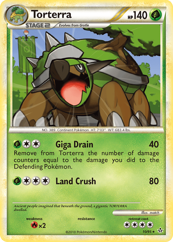 Torterra – Rare Holo – HS—Unleashed