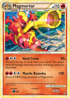 Magmortar – Rare Holo – HS—Unleashed