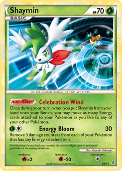 Shaymin – Rare Holo – HS—Unleashed