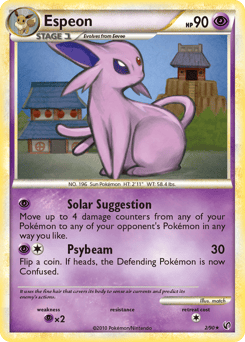 Espeon – Rare Holo – HS—Undaunted